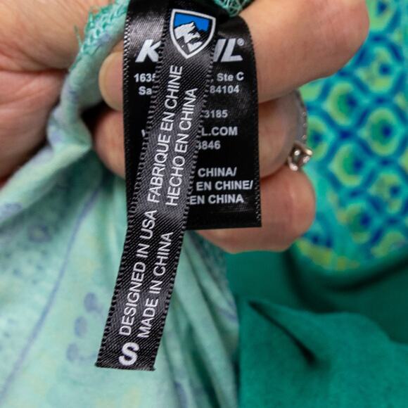 Women's Small KUHL Green Reversible Cotton Blend Sleeveless Dress - Picture 6 of 8